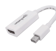 MANHATTAN 322461 - ADAPTADOR PASIVO DE MINI DISPLAYPORT A HDMI/ MINI DISPLAYPORT MACHO A HDMI HEMBRA/ SOPORTA UNA RESOLUCIÓN DE 1080P@60HZ/ SOPORTA AUDIO SIN COMPRESIÓN/-HDMI-MANHATTAN-Bsai Seguridad & Controles