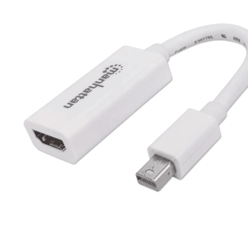 MANHATTAN 322461 - ADAPTADOR PASIVO DE MINI DISPLAYPORT A HDMI/ MINI DISPLAYPORT MACHO A HDMI HEMBRA/ SOPORTA UNA RESOLUCIÓN DE 1080P@60HZ/ SOPORTA AUDIO SIN COMPRESIÓN/-HDMI-MANHATTAN-Bsai Seguridad & Controles