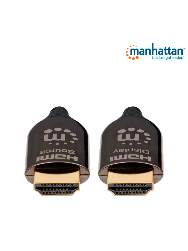 MANHATTAN 323239- CABLE HDMI DE ALTA VELOCIDAD DE 5 METROS/ RESOLUCIÓN 4K@30HZ/ SOPROTA 3D/ HDMI MACHO A MACHO/ SOPORTA CANAL DE RETORNO DE AUDIO (ARC)/ BLINDADO PARA REDUCIR INTERFERENCIA/-HDMI-MANHATTAN-Bsai Seguridad & Controles