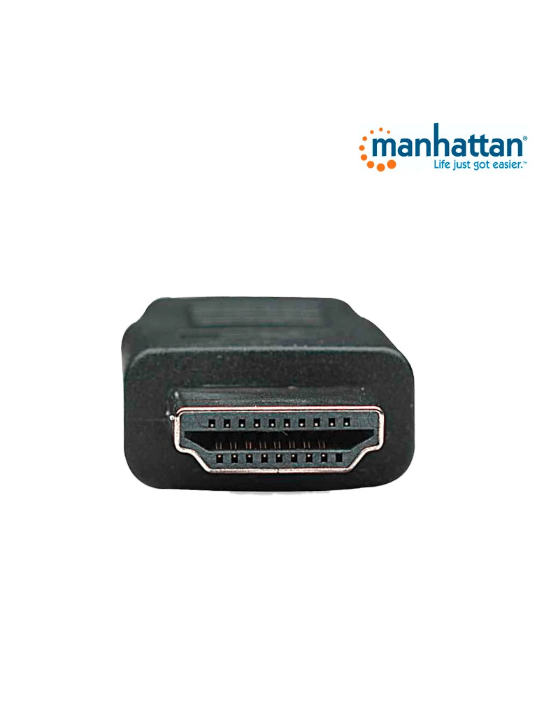 MANHATTAN 323239- CABLE HDMI DE ALTA VELOCIDAD DE 5 METROS/ RESOLUCIÓN 4K@30HZ/ SOPROTA 3D/ HDMI MACHO A MACHO/ SOPORTA CANAL DE RETORNO DE AUDIO (ARC)/ BLINDADO PARA REDUCIR INTERFERENCIA/-HDMI-MANHATTAN-Bsai Seguridad & Controles