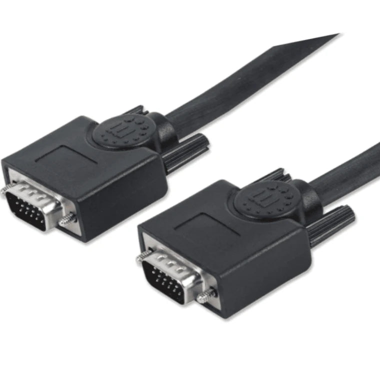 MANHATTAN 372978 - CABLE DE 7.5 METROS PARA MONITOR SVGA/ HD 15 MACHO A HD 15 MACHO/ COLOR NEGRO/-HDMI-MANHATTAN-Bsai Seguridad & Controles