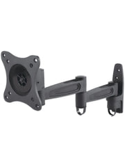 MANHATTAN 423670 - SOPORTE DE PARED PARA PANTALLAS DE 13 A 27"/ 15 KG DE CARGA/ BRAZO ARTICULADO/ DISTANCIA A LA PARED DE HASTA 40.8 CM/ AJUSTE HORIZONTAL Y VERTICAL/ VESA 75/ 100/-Soportes y Bases-MANHATTAN-Bsai Seguridad & Controles