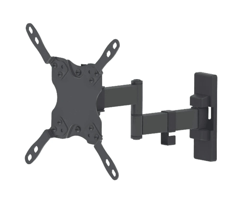 MANHATTAN 461405 - SOPORTE PARA PANTALLAS DE 13 A 42 PULGADAS/ 20 KG DE CARGA/ BRAZO ARTICULADO DOBLE/ DISTANCIA A LA PARED DE HASTA 27.3 CM/ ACERO SOLIDO/ AJUSTE DE INCLINACIÓN Y ANGULO/ VESA 75/ 100/ 200X100/ 200/-Soportes y Bases-MANHATTAN-Bsai Seguridad & Controles