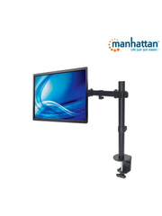 MANHATTAN 461542 - SOPORTE DE ESCRITORIO PARA MONITORES DE 13 A 32 PULGADAS/ 8 KG DE CARGA/ BRAZO DOBLE ARTICULADO/ AJUSTE HORIZONTAL Y VERTICAL/ VESA 75/ 100/-Soportes y Bases-MANHATTAN-Bsai Seguridad & Controles