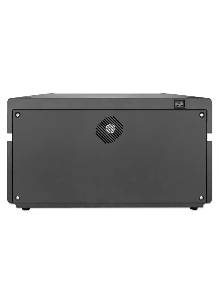 MANHATTAN - 715959 - GABINETE PROFESIONAL CARGA 20 PUERTOS USB-C-360 W/20 PUERTOS, BAHÍAS TELÉFONOS Y TABLETAS, HASTA 18 W, PUERTA CON CERRADURA, PROTECCIÓN SOBRETENSIONES, SISTEMA VENTILACIÓN INTEGRADO, CARCASA METÁLICA, ESCRITORIO, NEGRO. #PROMOMAYO-Racks-MANHATTAN-Bsai Seguridad & Controles
