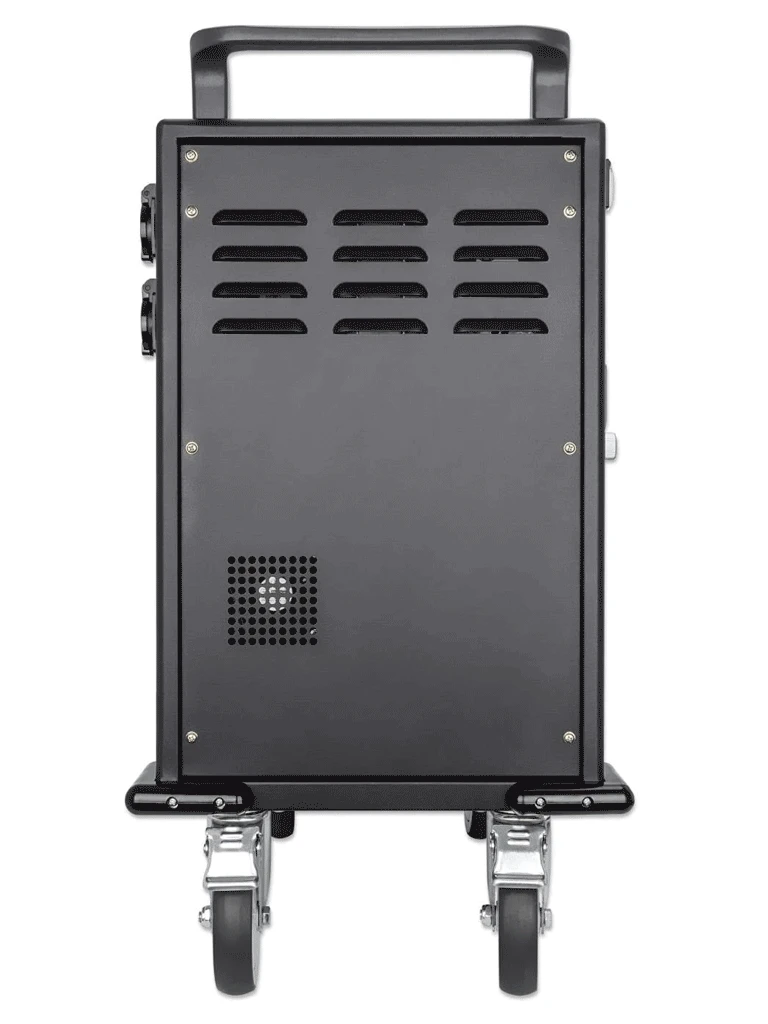MANHATTAN - 716000 - GABINETE MÓVIL CARGA PROFESIONAL / 32 PUERTOS, COMPARTIMIENTOS ESPACIOSOS TELÉFONOS Y TABLETAS, 576 W TOTAL, 18 W POR PUERTO, BLOQUEO CÓDIGO PIN, PROTECCIÓN SOBRETENSIONES, VENTILACIÓN SILENCIOSA, CARCASA METAL, NEGRO #PROMOMAYO-Racks-MANHATTAN-Bsai Seguridad & Controles
