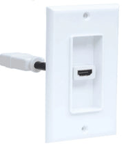 MANHATTAN 771719 PLACA DE PARED HDMI DE UN PUERTO HDMI HEMBRA A HDMI HEMBRA, TIPO CONECTOR, BLANCO-HDMI-MANHATTAN-Bsai Seguridad & Controles