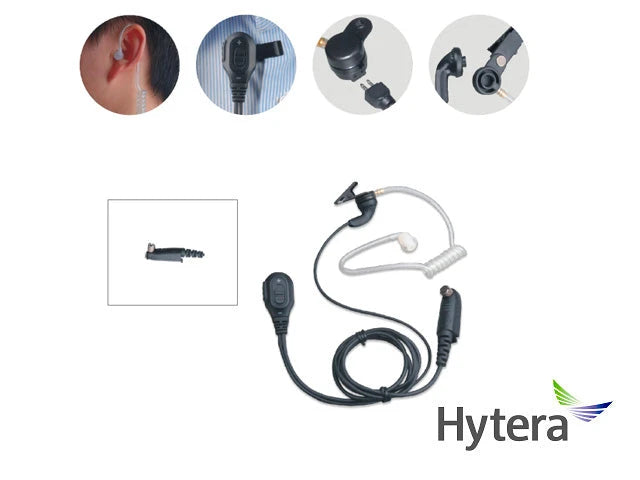 MANOS LIBRES COMPATIBLE CON VOX TIPO AURICULAR Y CONTROL DE VOLUMEN PARA TC610P Y TC780 HYTERA EAN04-Radiocomunicacion-HYTERA-Bsai Seguridad & Controles