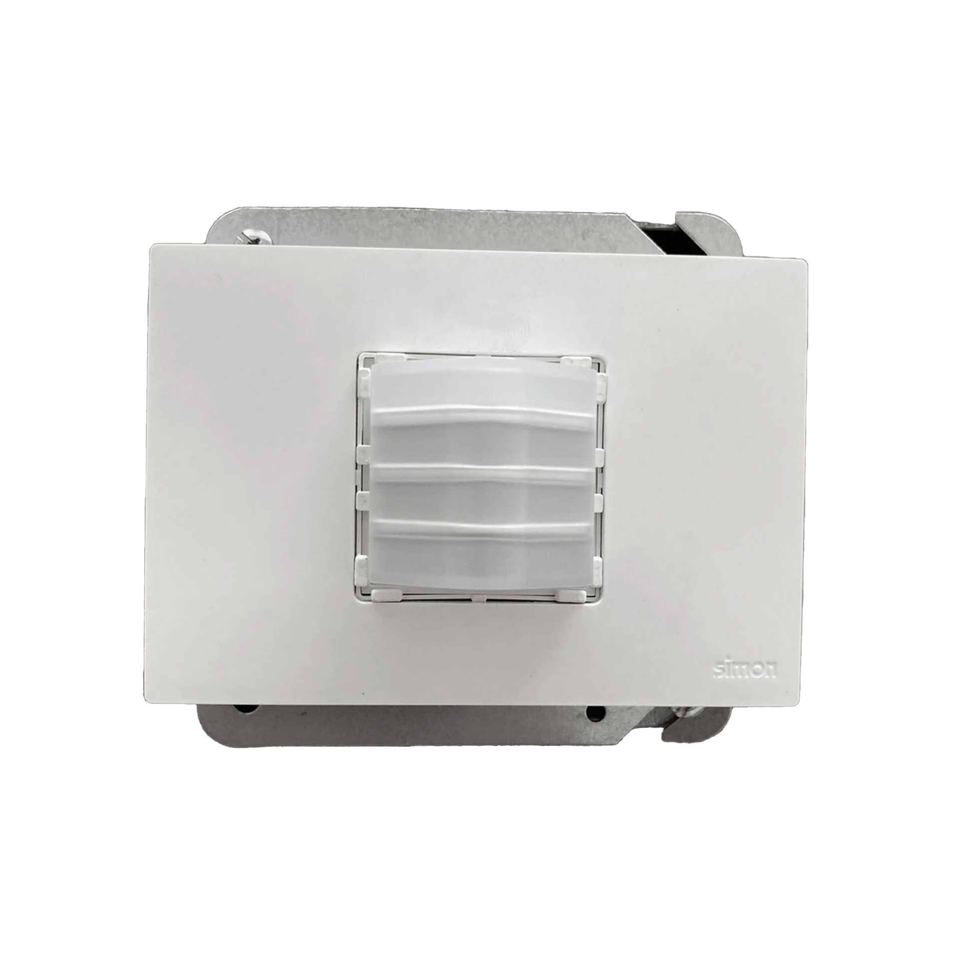 MARCO BLANCO CON PLACA METALICA PARA CAJA AMERICANA-Sistemas de Emergencia-IBERNEX-Bsai Seguridad & Controles