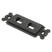 MARCO DE MÓDULO DÚPLEX, PARA PLACAS FRONTALES ESTÁNDAR GFCI, ACEPTA 2 MÓDULOS KEYSTONE, COLOR NEGRO-Cableado de Cobre-PANDUIT-Bsai Seguridad & Controles