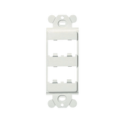 MARCO DE MÓDULO DÚPLEX, PARA PLACAS FRONTALES ESTÁNDAR GFCI, ACEPTA 4 MÓDULOS MINI-COM, COLOR BLANCO-Cableado de Cobre-PANDUIT-CFG4WH-Bsai Seguridad & Controles
