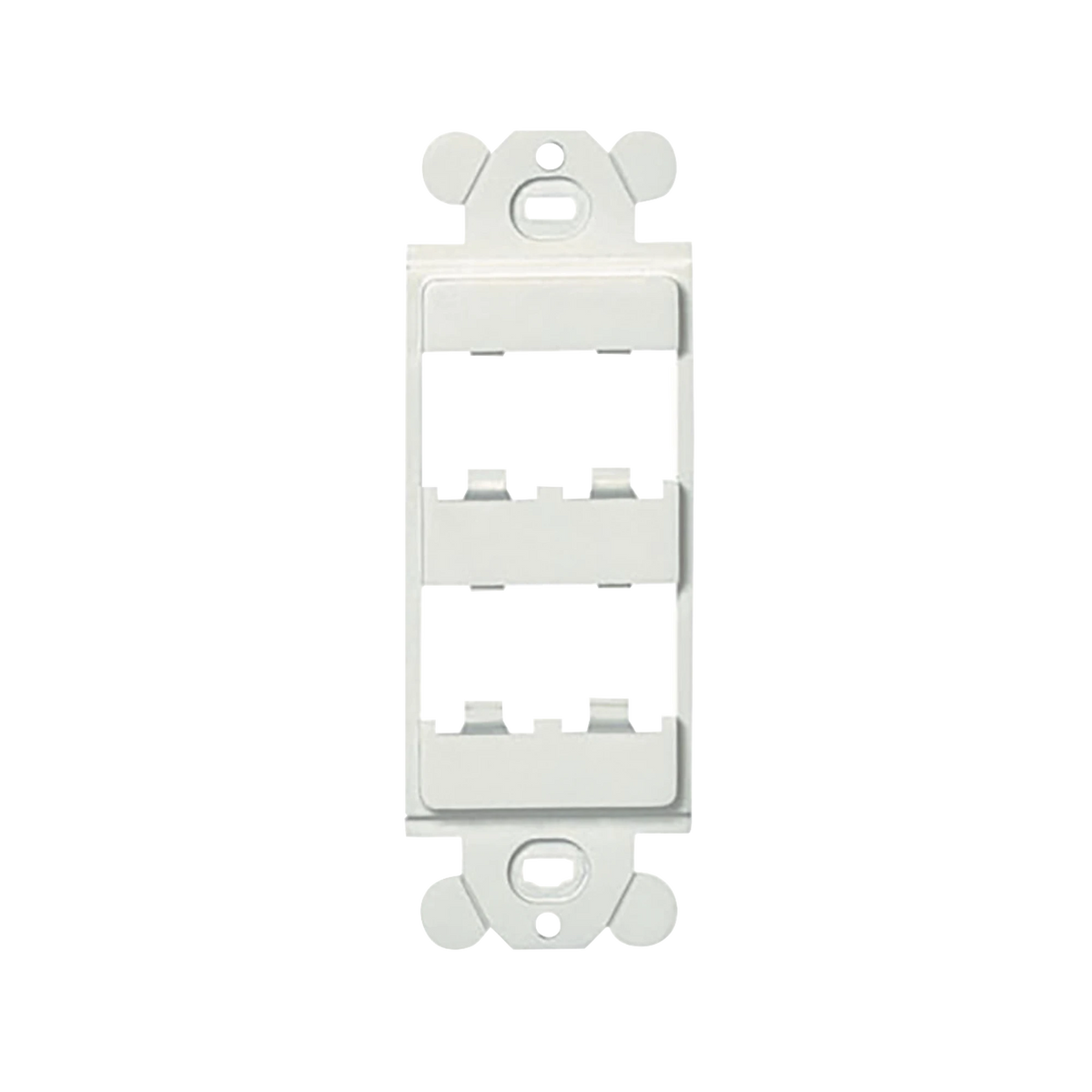 MARCO DE MÓDULO DÚPLEX, PARA PLACAS FRONTALES ESTÁNDAR GFCI, ACEPTA 4 MÓDULOS MINI-COM, COLOR BLANCO-Cableado de Cobre-PANDUIT-CFG4WH-Bsai Seguridad & Controles