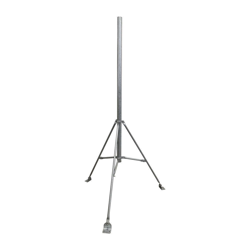 MÁSTIL DE 2" X 1.5 METROS CON TRIPIE PARA INSTALACIÓN EN LOSA. ACERO GALVANIZADO EN CALIENTE-Accesorios Videovigilancia-SYSCOM TOWERS-Bsai Seguridad & Controles