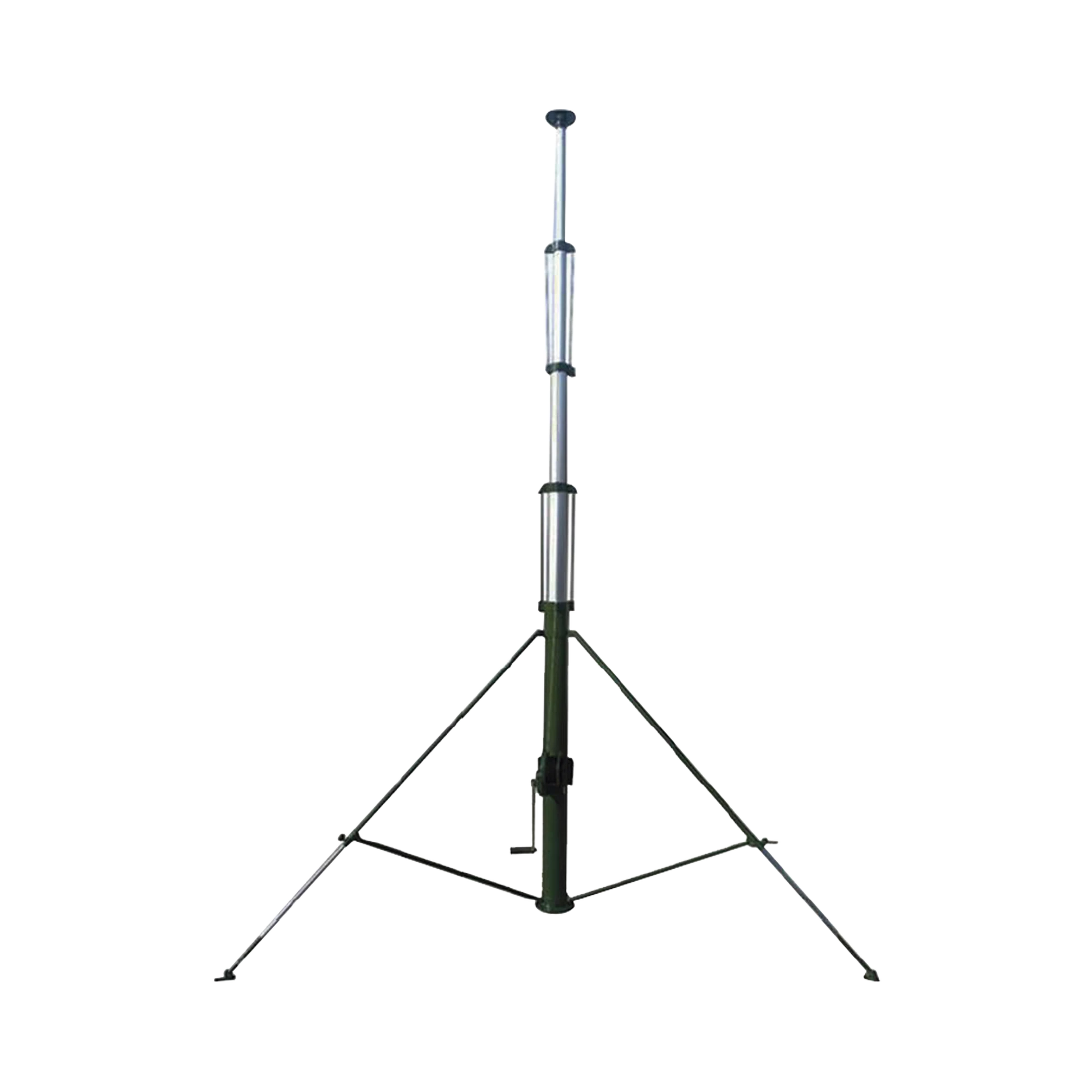 MÁSTIL TELESCÓPICO RETRAIBLE MANUAL DE 15 METROS CON ACCESORIOS. INCLUYE TRIPIE.-Torres y Mástiles-SYSCOM TOWERS-Bsai Seguridad & Controles