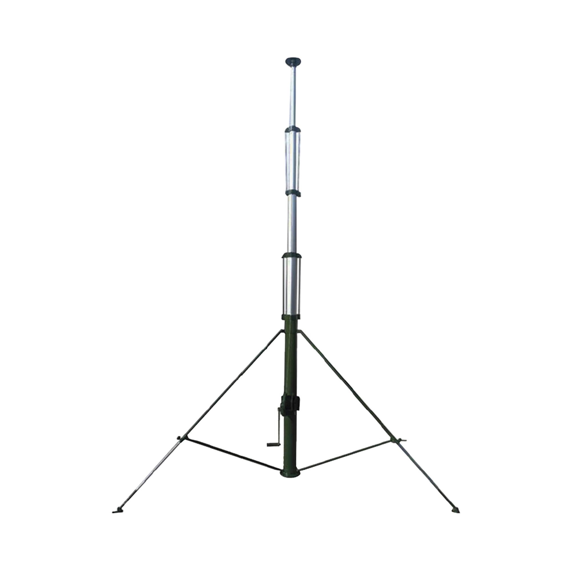 MÁSTIL TELESCÓPICO RETRAIBLE MANUAL DE 15 METROS CON ACCESORIOS. INCLUYE TRIPIE.-Torres y Mástiles-SYSCOM TOWERS-Bsai Seguridad & Controles