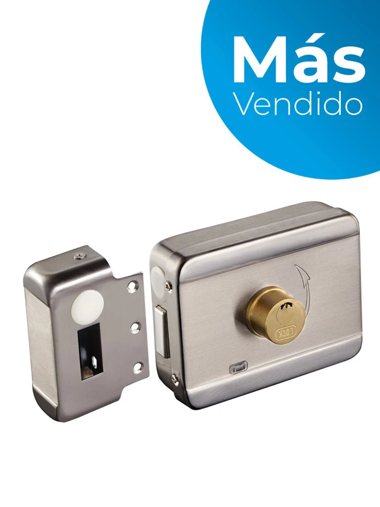 YLI ABK703BS - CERRADURA INTELIGENTE ANTI IMPACTO CUENTA CON JUEGO DE 2 LLAVES, SENSOR CON LUZ LED DE STATUS O CORRECTO CERRADO, APERTURA CON PULSO VOLTAJE DE 12VDC/ #MÁSVENDIDO-Eléctrica-YLI ELECTRONIC-Bsai Seguridad & Controles