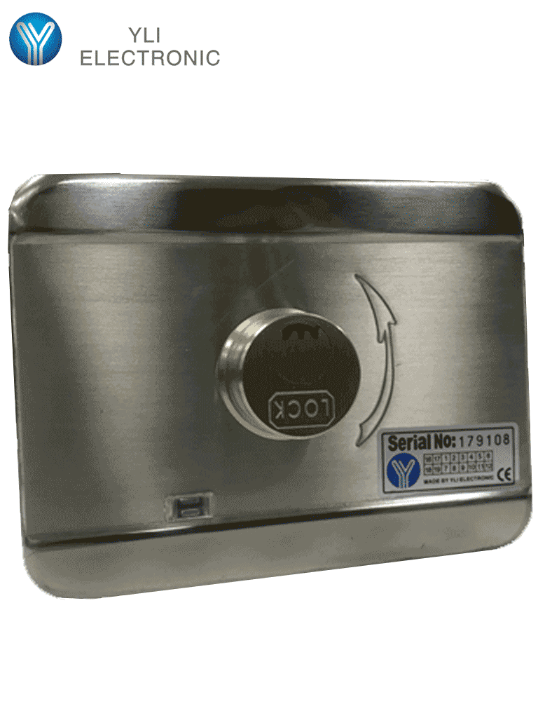 YLI ABK703BS - CERRADURA INTELIGENTE ANTI IMPACTO CUENTA CON JUEGO DE 2 LLAVES, SENSOR CON LUZ LED DE STATUS O CORRECTO CERRADO, APERTURA CON PULSO VOLTAJE DE 12VDC/ #MÁSVENDIDO-Eléctrica-YLI ELECTRONIC-Bsai Seguridad & Controles