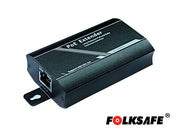 EXTENSOR POE+ FOLKSAFE FS-PSE1001-E 802.3AF 100MTS / NO REQUIERE FUENTE DE ALIMENTACIÓN / MÁXIMO 3 EXTENSORES EN CASCADA-Switches PoE-FOLKSAFE-Bsai Seguridad & Controles