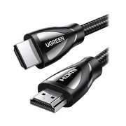 CABLE HDMI 2.1 DE NYLON TRENZADO / 1 METRO / 8K@60HZ/4K@120HZ / EARC (CANAL DE RETORNO DE AUDIO / HDR10+ / VVR / HEC (CANAL ETHERNET HDMI) / ALLM / 3D / DOLBY ATMOS / DOLBY VISIÓN / 48 GBPS / MAYOR DURACIÓN.-Cables y Conectores-UGREEN-Bsai Seguridad & Controles