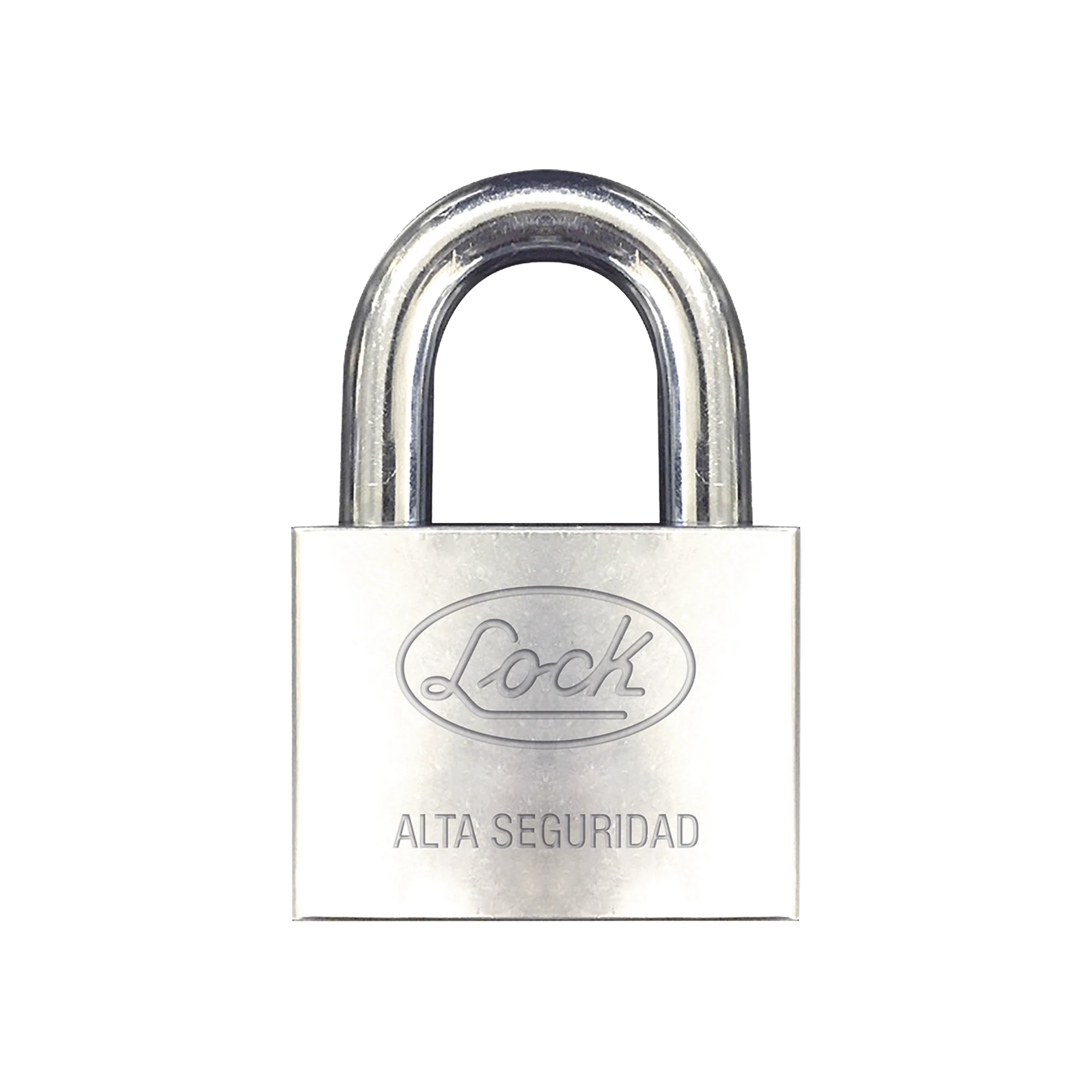 CANDADO DE HIERRO ALTA SEGURIDAD CON LLAVE DE DISCO/ ACABADO CROMADO/ LLAVES ABLOY/ MEDIDA DE HORQUILLA 34 MM.-Cerraduras-LOCK-Bsai Seguridad & Controles