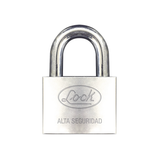 CANDADO DE HIERRO ALTA SEGURIDAD CON LLAVE DE DISCO/ ACABADO CROMADO/ LLAVES ABLOY/ MEDIDA DE HORQUILLA 50 MM.-Cerraduras-LOCK-SYS-LCA-C60-Bsai Seguridad & Controles