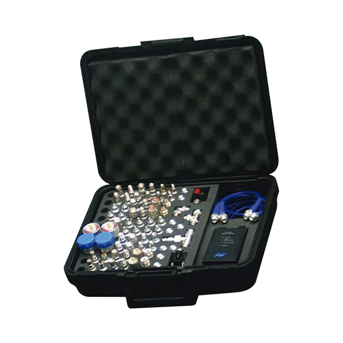 MEGA KIT DE ADAPTADORES UNIDAPT DE 74 PIEZAS, EN CONJUNTO TODOS LOS DEL RFA-4019 Y RFA-4023-01 ASÍ COMO 2 CABLES UNIDAPT, UN BARRIL-MACHOS Y UN PROBADOR DE CABLES EN UN SOLO ESTUCHE CON BISAGRAS.-Adaptadores-RF INDUSTRIES,LTD-Bsai Seguridad & Controles