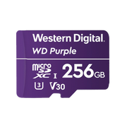 MEMORIA MICROSD DE 256 GB PURPLE, ESPECIALIZADA PARA VIDEOVIGILANCIA, 3 VECES MAYOR DURACIÓN QUE UNA CONVENCIONAL-Almacenamiento-WESTERN DIGITAL (WD)-Bsai Seguridad & Controles