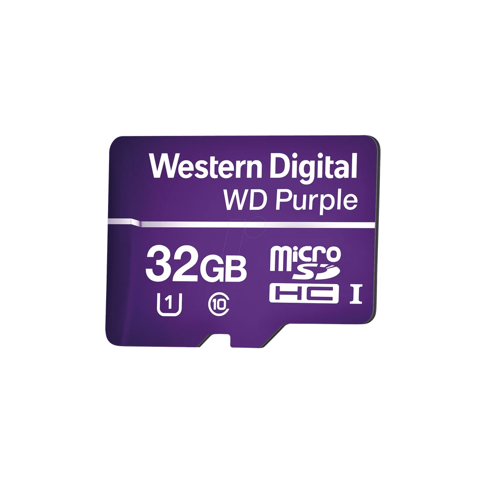 MEMORIA MICROSD DE 32GB PURPLE, ESPECIALIZADA PARA VIDEOVIGILANCIA-Almacenamiento-WESTERN DIGITAL (WD)-Bsai Seguridad & Controles
