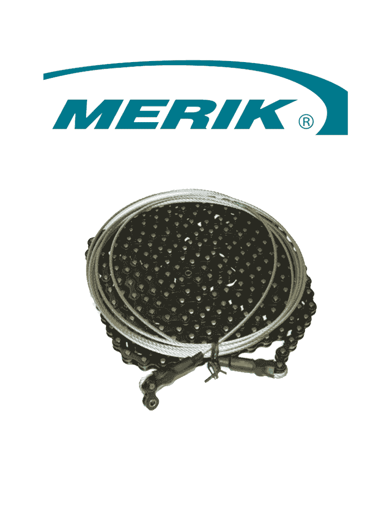 MERIK MRC - JUEGO DE CADENA CON CABLE PARA MOTOR MERIK-Torniquetes y Puertas de Cortesía-MERIK-Bsai Seguridad & Controles