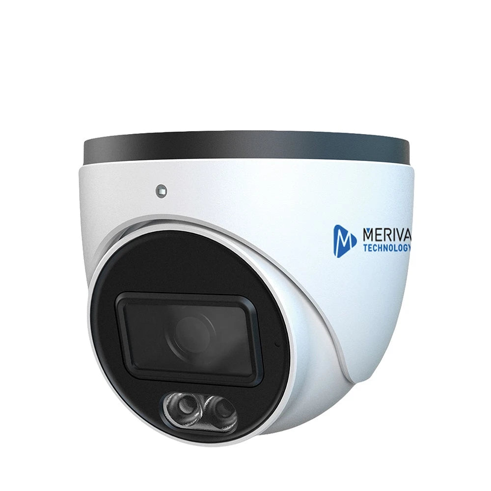 CAMARA IP DOMO MERIVA TECHNOLOGY MTD-600FS4D/6MP/2.8MM/H265+/ILUMINACION DUAL (IR - LUZ CALIDA) 30M/MICROFONO INTEGRADO/IP67/P2P/MIA2.0 (DETECCIÓN DE PERSONA-VEHICULO-MOTOCICLETA)/CRUCE DE LINEA E INTRUSIÓN/HOUSING METALICO/12VDC/-Cámaras IP-MERIVA TECHNOLOGY-Bsai Seguridad & Controles