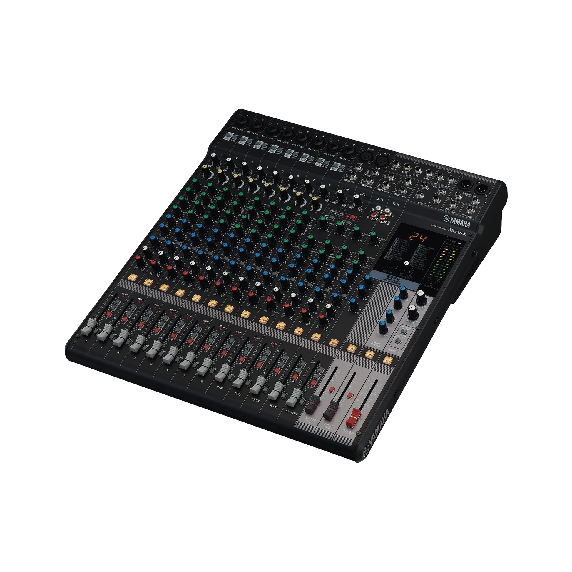 MEZCLADORA DE AUDIO | 16 CANALES | 10 ENTRADAS DE MICRÓFONO | ENTRADAS DE LÍNEA | EFECTOS | (MG16X)-Audio, Video y Voceo-YAMAHA-Bsai Seguridad & Controles