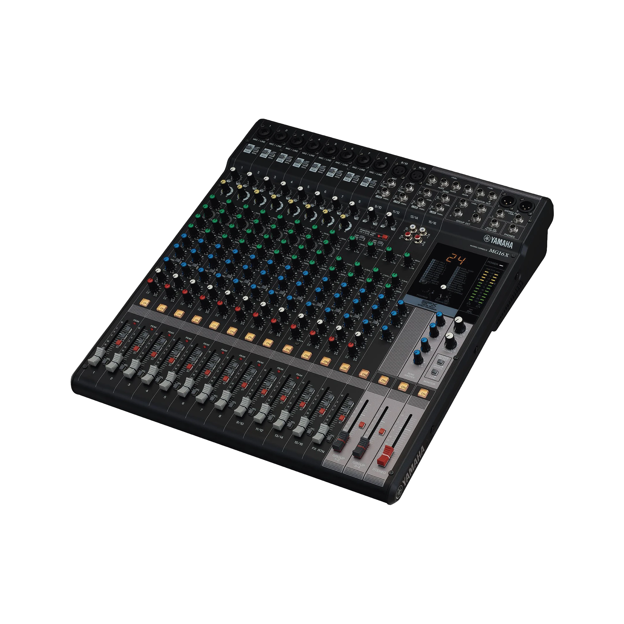 MEZCLADORA DE AUDIO | 16 CANALES | 10 ENTRADAS DE MICRÓFONO | ENTRADAS DE LÍNEA | EFECTOS | (MG16X)-Audio, Video y Voceo-YAMAHA-Bsai Seguridad & Controles