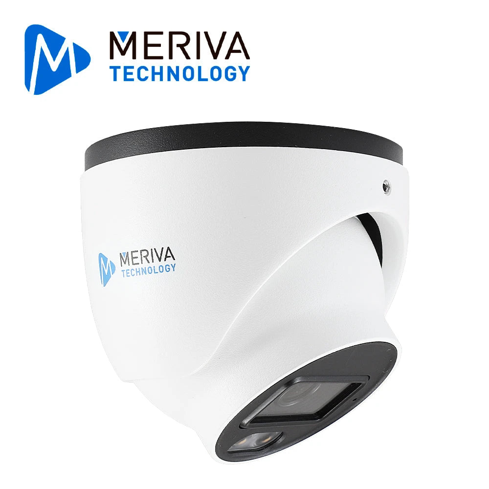 CAM IP DOMO MERIVA TECHNOLOGY MTD-FC200F / 2MP / SERIE FULL COLOR / H.265 / 2.8MM / 30M LED LUZ BLANCA / MICRPOFONO EMBEBIDO SLOT MICRO SD HASTA 256GB / MIA-Cámaras IP-MERIVA TECHNOLOGY-Bsai Seguridad & Controles
