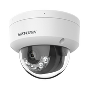 DOMO IP 6 MEGAPIXEL / LENTE 2.8 MM / DUAL LIGHT (30 MTS IR + 30 MTS LUZ BLANCA) / MICRÓFONO INTEGRADO / ANTIVANDÁLICO IK08 / ACUSENSE LITE / EXTERIOR IP67 / H.265 / POE / ONVIF / MICRO SD-Cámaras IP y NVRs-HIKVISION-Bsai Seguridad & Controles