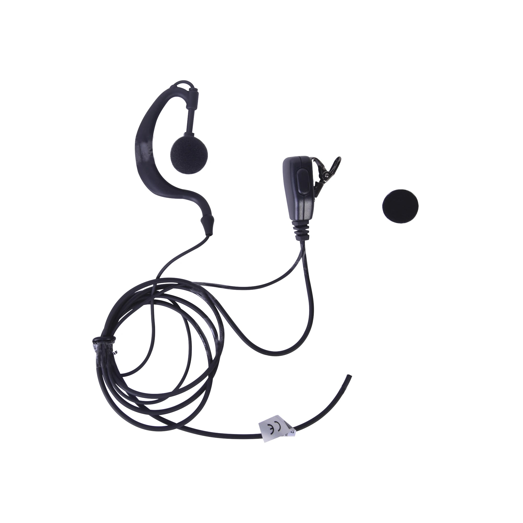 MICRÓFONO - AUDÍFONO DE SOLAPA AJUSTABLE AL OÍDO PARA NXPOC-130-Accesorios para KENWOOD-TXPRO-Bsai Seguridad & Controles