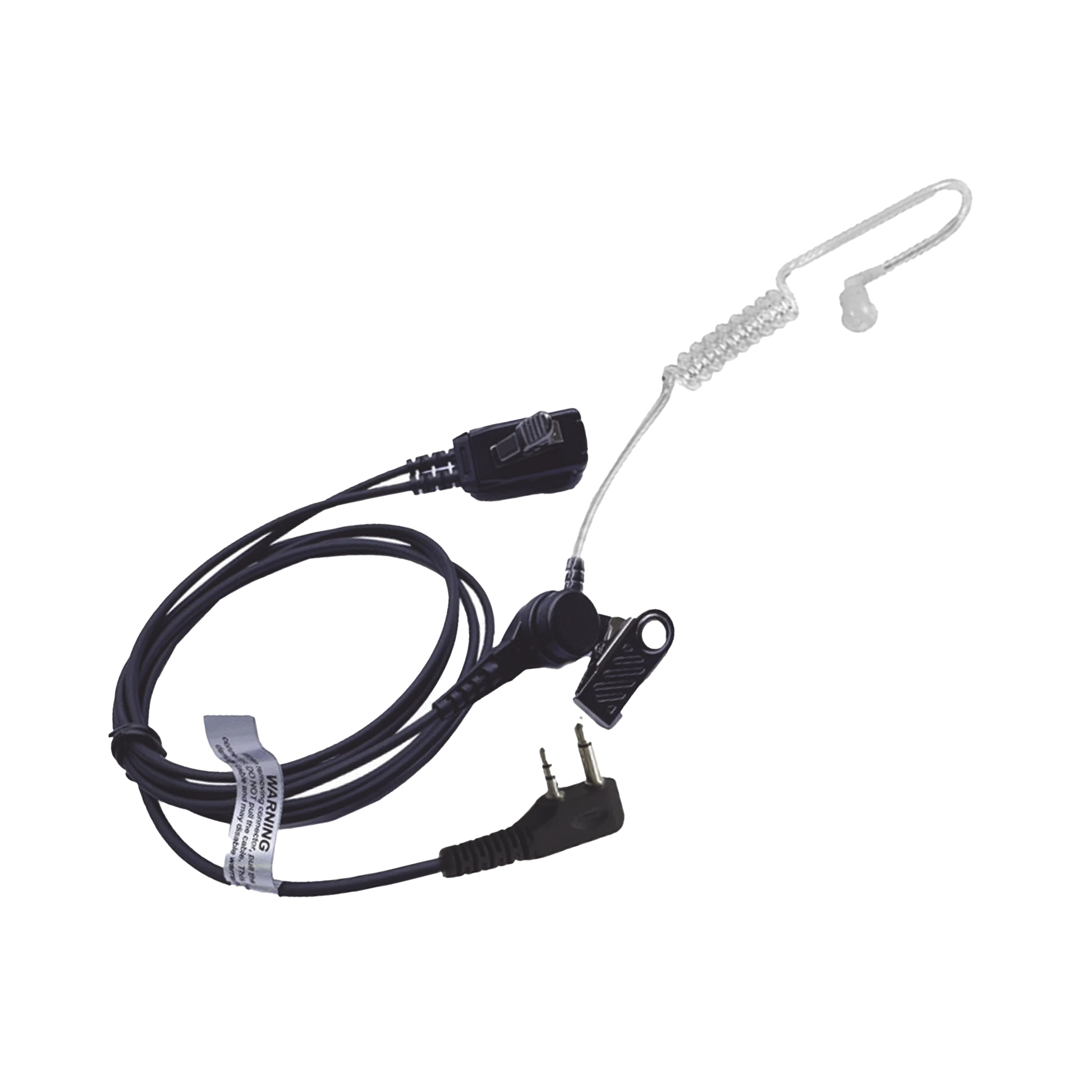 MICRÓFONO - AUDÍFONO DE SOLAPA CON TUBO ACÚSTICO TRANSPARENTE PARA ICOM IC-F11/ 14/ 3021/ 3013/ 3103/ 3003/ 1100D/2100D/ICF200-Accesorios para ICOM-TXPRO-Bsai Seguridad & Controles