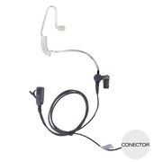 MICRÓFONO - AUDÍFONO DE SOLAPA CON TUBO ACÚSTICO TRANSPARENTE PARA NXPOC-130-Accesorios para KENWOOD-TXPRO-Bsai Seguridad & Controles