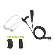 MICRÓFONO DE SOLAPA DE 2 CABLES FIBRA TRENZADA SERIE SPM2300BF CON CONECTOR KENWOOD DE 2 PINES-Accesorios para KENWOOD-PRYME-Bsai Seguridad & Controles