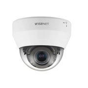 CÁMARA IP TIPO DOMO INTERIOR 2 MEGAPÍXEL / LENTE VARIFOCAL 3.2-10MM / IR 20M / WDR 120DB / H.265 & WISESTREAM / MICRÓFONO INTERCONSTRUIDO-Cámaras IP-HANWHA TECHWIN WISENET-Bsai Seguridad & Controles