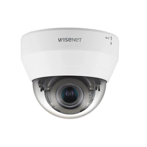 CÁMARA IP TIPO DOMO INTERIOR 2 MEGAPÍXEL / LENTE VARIFOCAL 3.2-10MM / IR 20M / WDR 120DB / H.265 & WISESTREAM / MICRÓFONO INTERCONSTRUIDO-Cámaras IP-HANWHA TECHWIN WISENET-QND-6082R-Bsai Seguridad & Controles