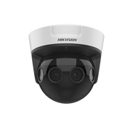 PANOVU SERIES / VISTA PANORÁMICA 180° / 8 MEGAPIXEL EN TOTAL / 4 LENTES 2.8 MM (2 MEGAPIXEL) / 20 MTS IR EXIR / EXTERIOR IP67 / IK10 / 12 VCC / POE+ / MICROSD-Cámaras IP y NVRs-HIKVISION-Bsai Seguridad & Controles