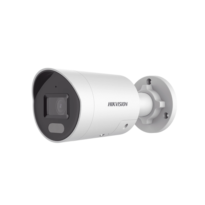 [ PROTECCIÓN ACTIVA ] BALA IP 4 MEGAPIXEL / IMAGEN A COLOR 24/7 / POE / LENTE 2.8 MM / LUZ BLANCA 40 MTS / EXTERIOR IP67 / LUZ INTERMITENTE Y ALERTA DE AUDIO / VIDEOANALITICOS (FILTRO DE FALSAS ALARMAS) / WDR 130 DB / CAPTURA FACIAL / MICROSD-Cámaras IP y NVRs-HIKVISION-DS-2CD2047G2H-LIU/SL-Bsai Seguridad & Controles