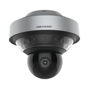 DOMO PANOVU SERIES / VISTA PANORÁMICA 180° / 4 LENTES DE 4 MEGAPIXEL + PTZ 4 MEGAPIXEL DE 40X ZOOM / POSICIONAMIENTO 3D / IP66 / IK10 / WDR 120 DB / MICROSD-Cámaras IP y NVRs-HIKVISION-Bsai Seguridad & Controles