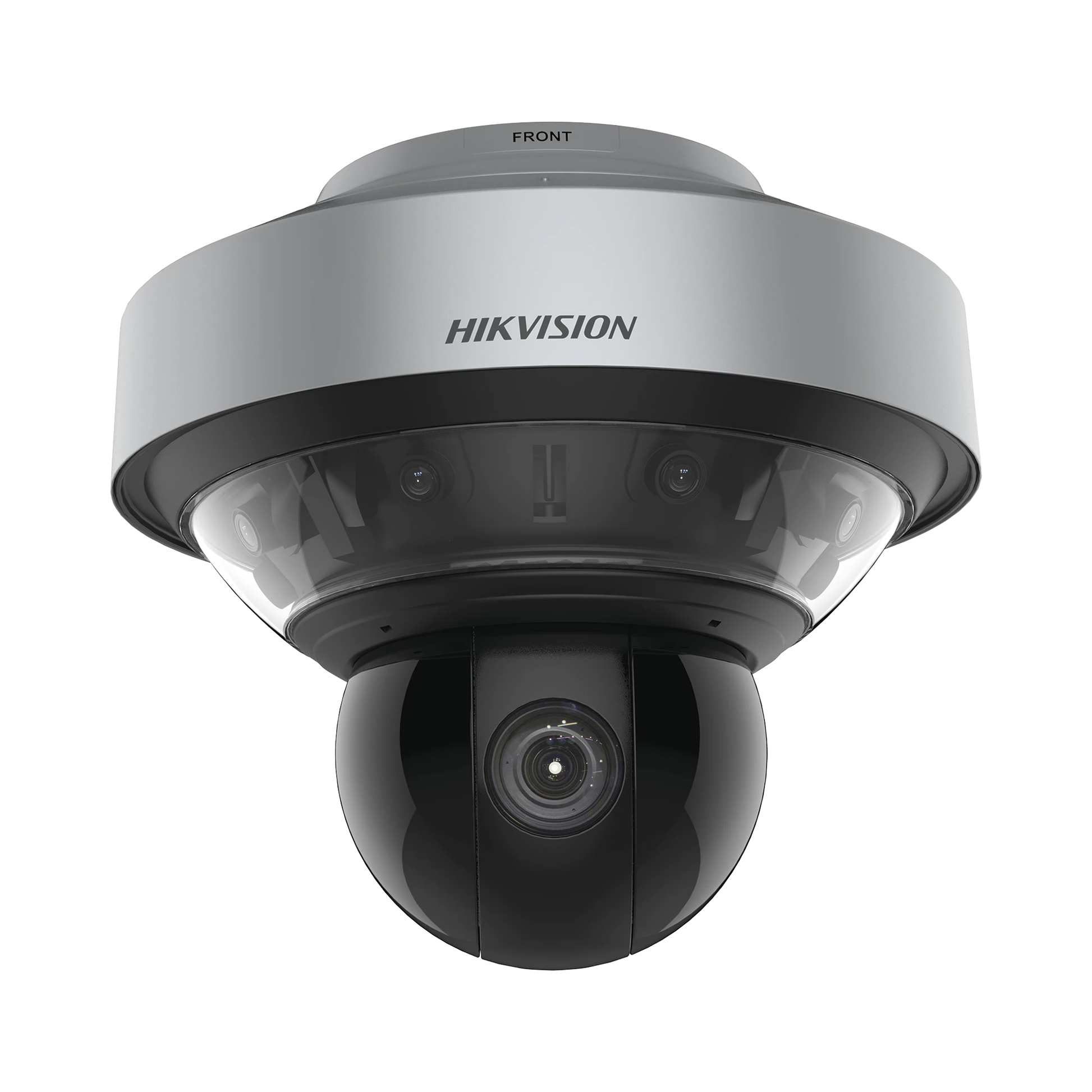 DOMO PANOVU SERIES / VISTA PANORÁMICA 180° / 4 LENTES DE 4 MEGAPIXEL + PTZ 4 MEGAPIXEL DE 40X ZOOM / POSICIONAMIENTO 3D / IP66 / IK10 / WDR 120 DB / MICROSD-Cámaras IP y NVRs-HIKVISION-Bsai Seguridad & Controles