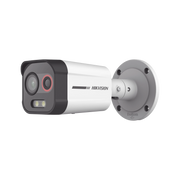 BALA IP DUAL / TÉRMICA 2.6 MM (96 X 72) / ÓPTICO 6 MM (4 MEGAPIXEL) / 30 MTS LUZ BLANCA / EXTERIOR IP67 / POE / T / SIRENA Y LUZ INTERMITENTE INTEGRADA / MICROSD-Cámaras IP y NVRs-HIKVISION-Bsai Seguridad & Controles