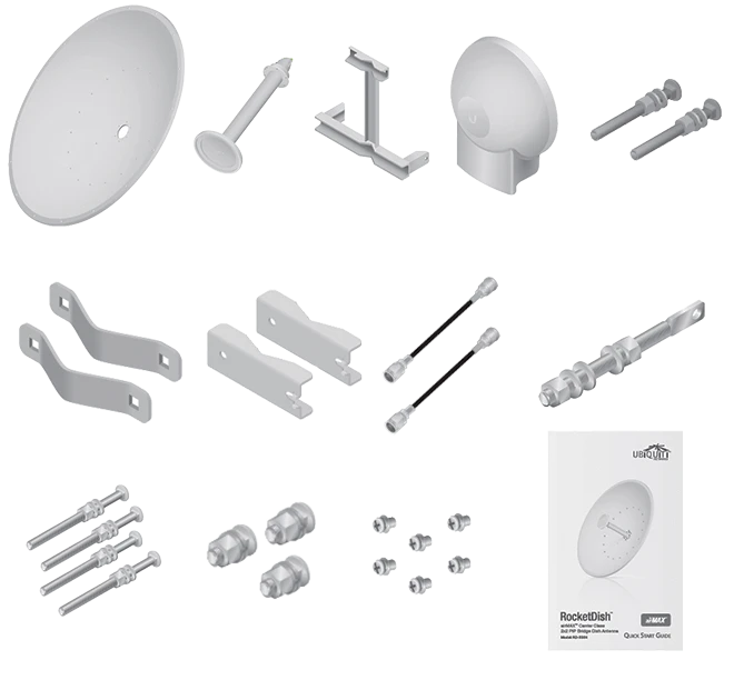 UBIQUITI ROCKETDISH RD5G34 - ANTENA DIRECCIONAL PARA RADIO CONECTORIZADO / 5.8GHZ / GANANCIA 34 DBI / MIMO-Direccionales-UBIQUITI-Bsai Seguridad & Controles