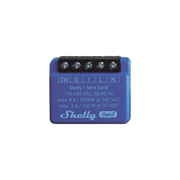 MINI INTERRUPTOR INTELIGENTE CON WI-FI, CONTACTO SECO, 1 CANAL 8A, COMPATIBLE CON ASISTENTES DE VOZ ALEXA Y GOOGLEHOME-Iluminación-SHELLY-Bsai Seguridad & Controles