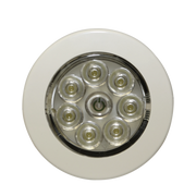 MINI LUZ DE CORTESÍA CIRCULAR CON BISEL BLANCO DE 2.8 PULGADAS, 50 LUMENES-Barras para Interior-ECCO-Bsai Seguridad & Controles