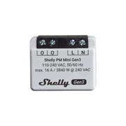 MINI MEDIDOR DE CONSUMO INTELIGENTE CON WI-FI, 1 CANAL 16A, COMPATIBLE CON ASISTENTES DE VOZ ALEXA Y GOOGLEHOME-Iluminación-SHELLY-Bsai Seguridad & Controles