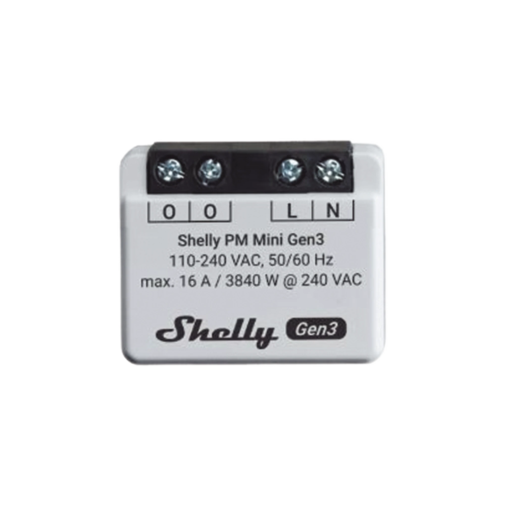 MINI MEDIDOR DE CONSUMO INTELIGENTE CON WI-FI, 1 CANAL 16A, COMPATIBLE CON ASISTENTES DE VOZ ALEXA Y GOOGLEHOME-Iluminación-SHELLY-Bsai Seguridad & Controles